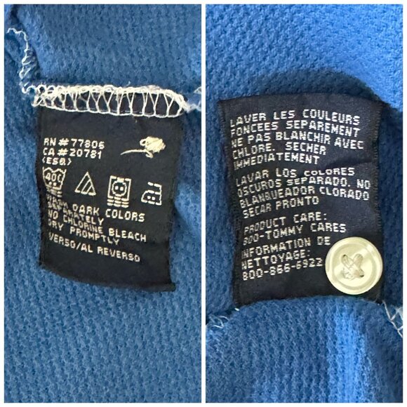 Tommy Hilfiger Waffle Knit Signature Stripe Polo Shirt Retro Vibe MENS Size XL - Picture 6 of 8